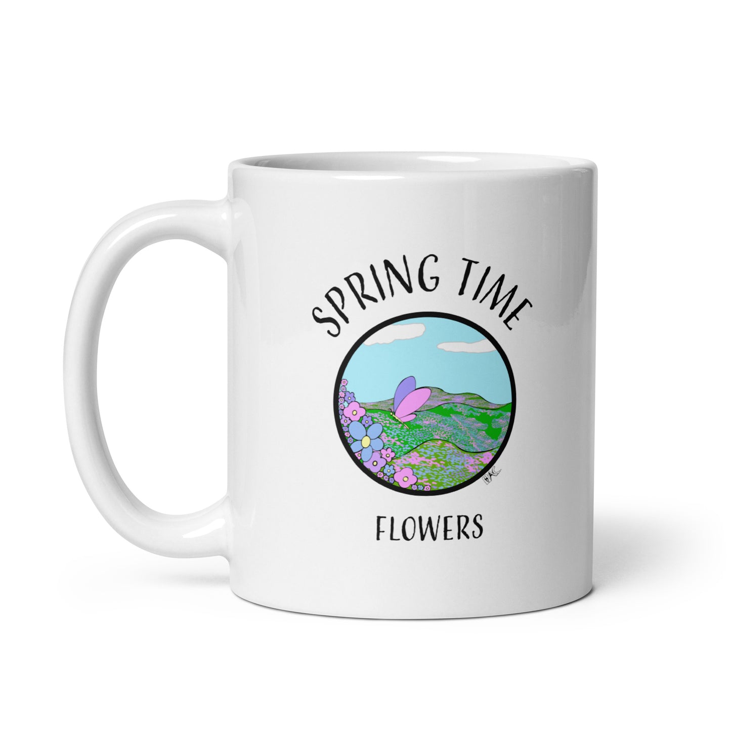 Spring Time Flowers - Glossy Mug