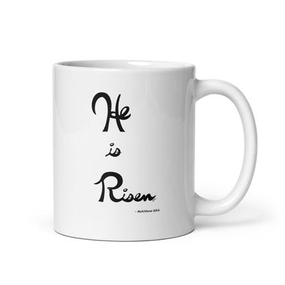 He is Risen (Plain Lettering) - Glossy Mug