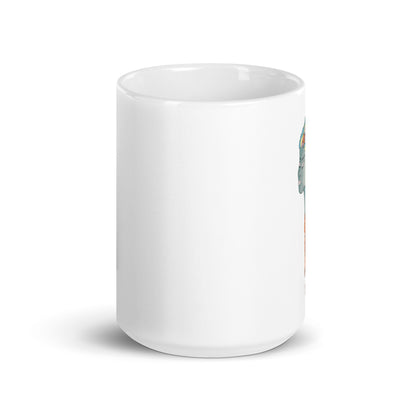 Turquoise Mermaid Head - Glossy Mug