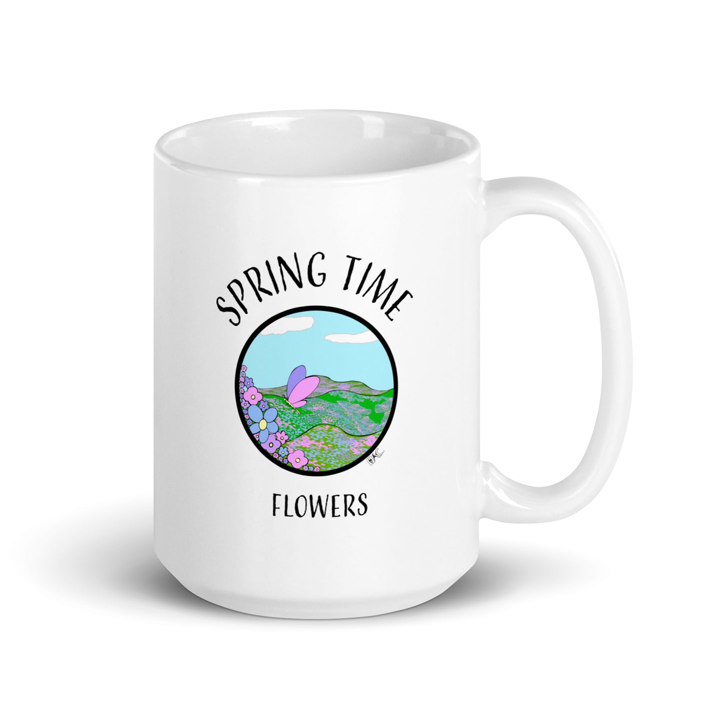 Spring Time Flowers - Glossy Mug