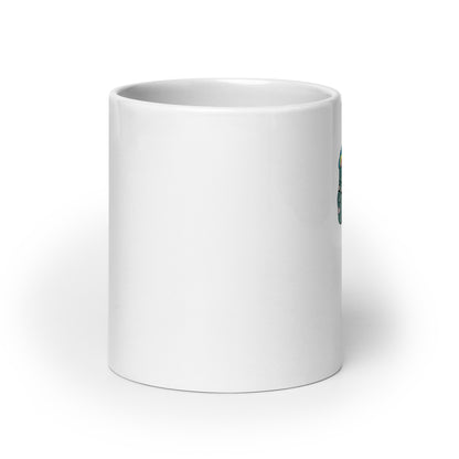 Turquoise Mermaid Head - Glossy Mug