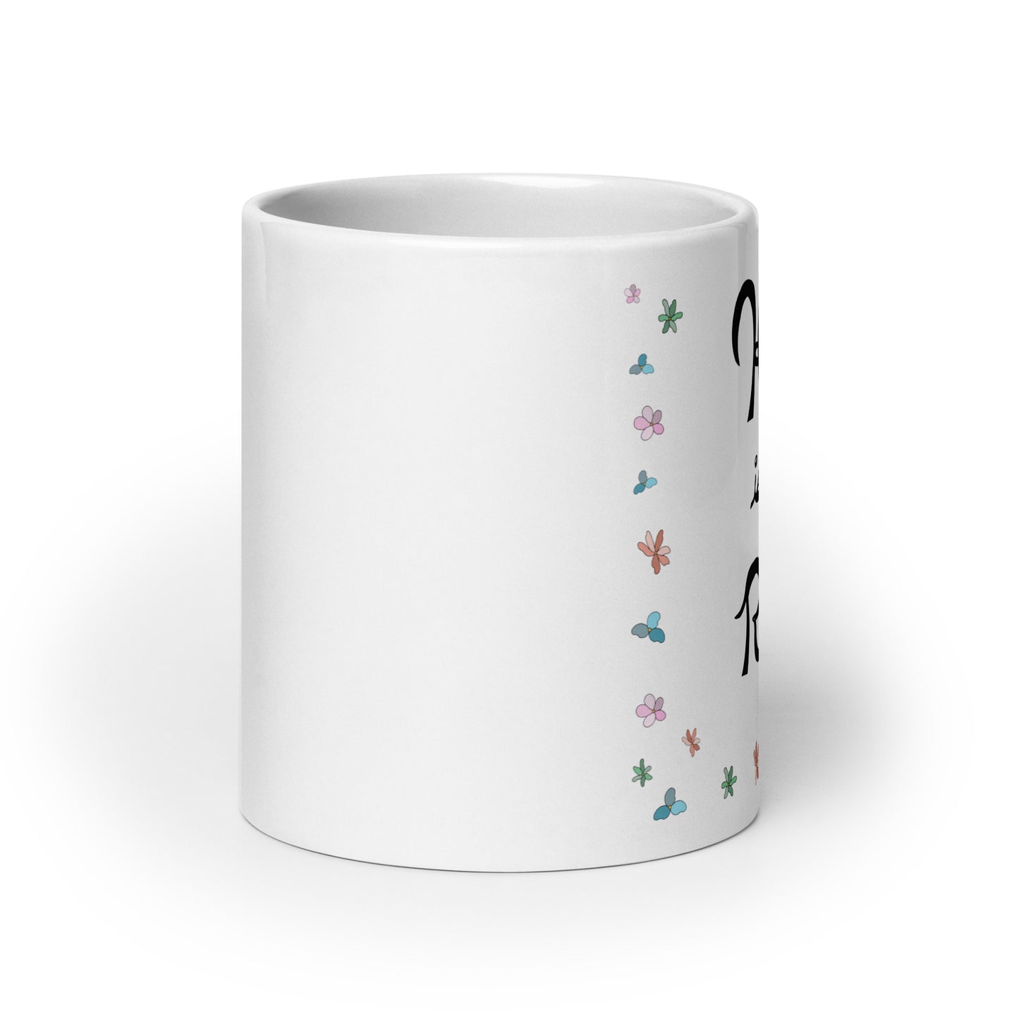 He is Risen (Flowered) - Glossy Mug