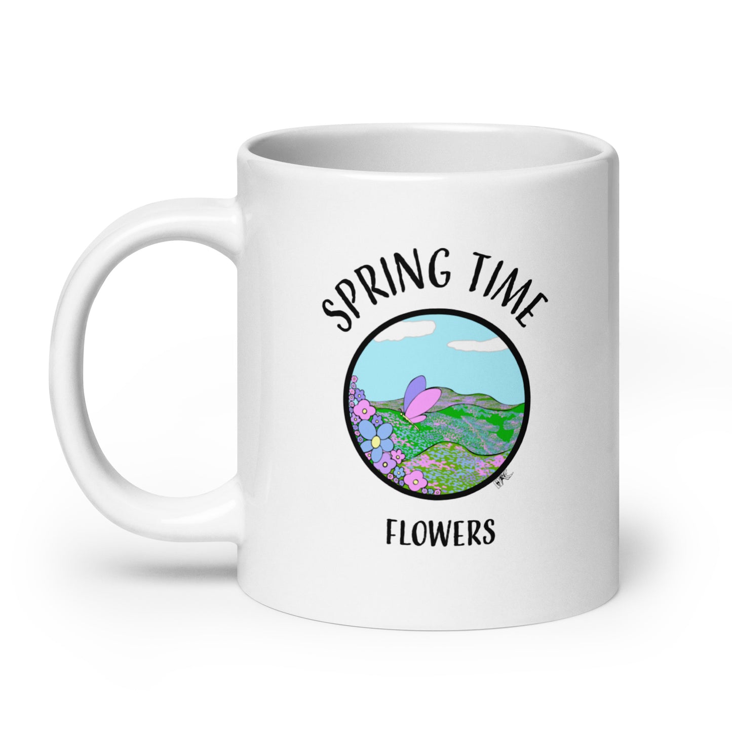 Spring Time Flowers - Glossy Mug