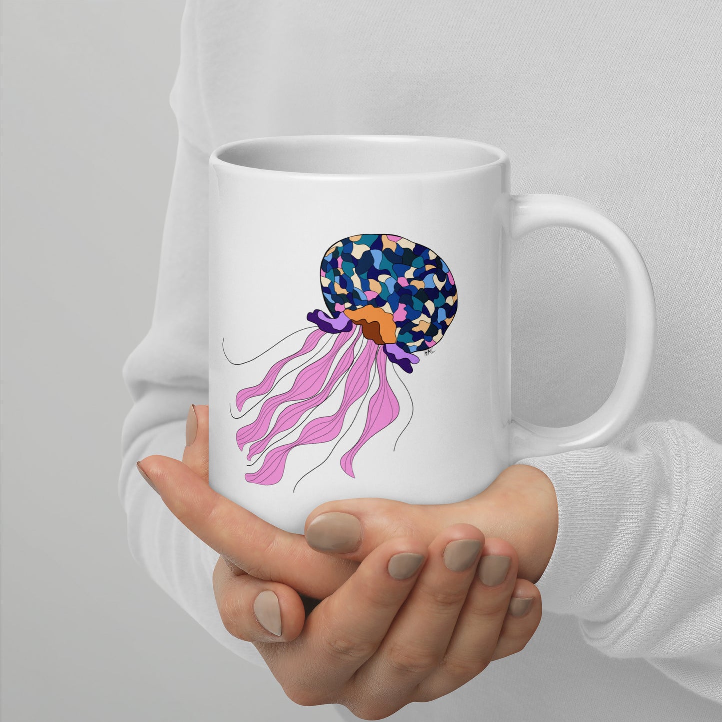 Oceania Patch Jellyfish - Glossy Mug