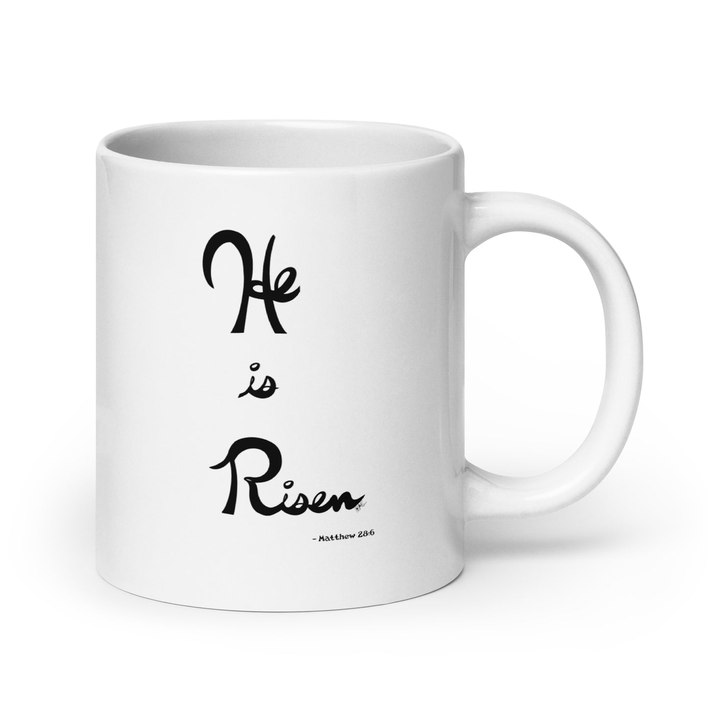 He is Risen (Plain Lettering) - Glossy Mug