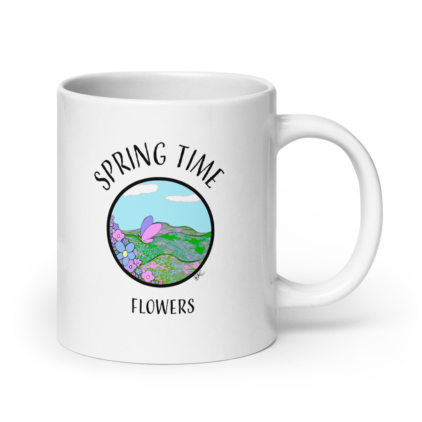 Spring Time Flowers - Glossy Mug