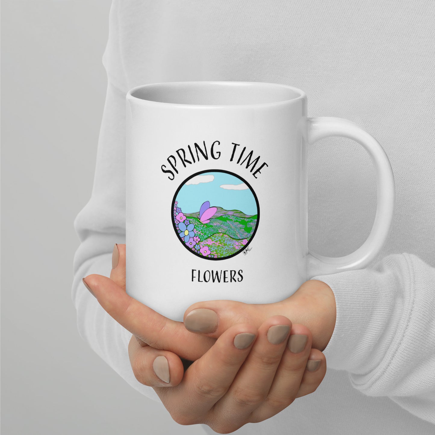 Spring Time Flowers - Glossy Mug