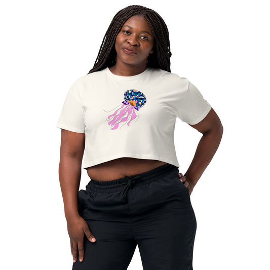 Oceania Patch Jellyfish - Crop Top