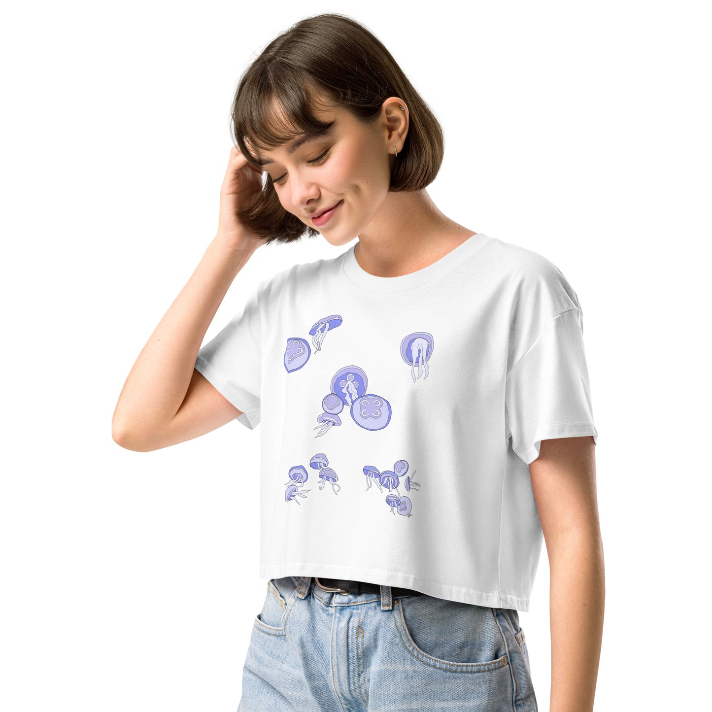 Moon Jellyfish - Crop Top